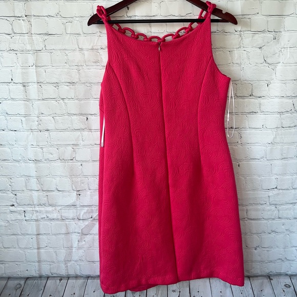 Chetta Bee Sunhee dark pink sleeveless dress size 8 - Picture 9 of 12